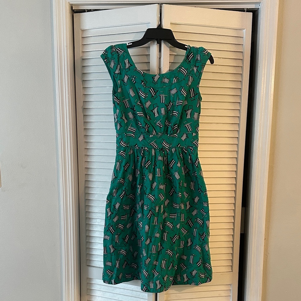 ModCloth Emily and Fin Fit and Flare A-Line Tea Dress w/Pockets